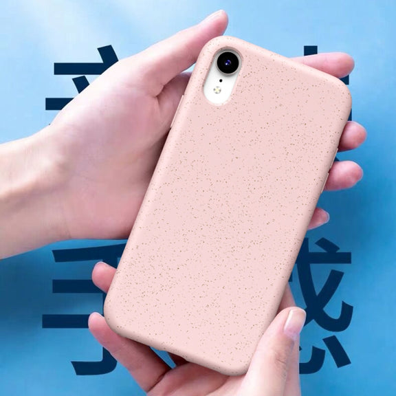 For iPhone XR Starry Series Shockproof  Straw Material + TPU Protective Case (Black)