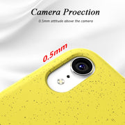 For iPhone XR Starry Series Shockproof  Straw Material + TPU Protective Case (Black)