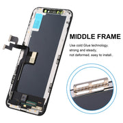 JK TFT LCD Screen for iPhone XS with Digitizer Full Assembly(Black)