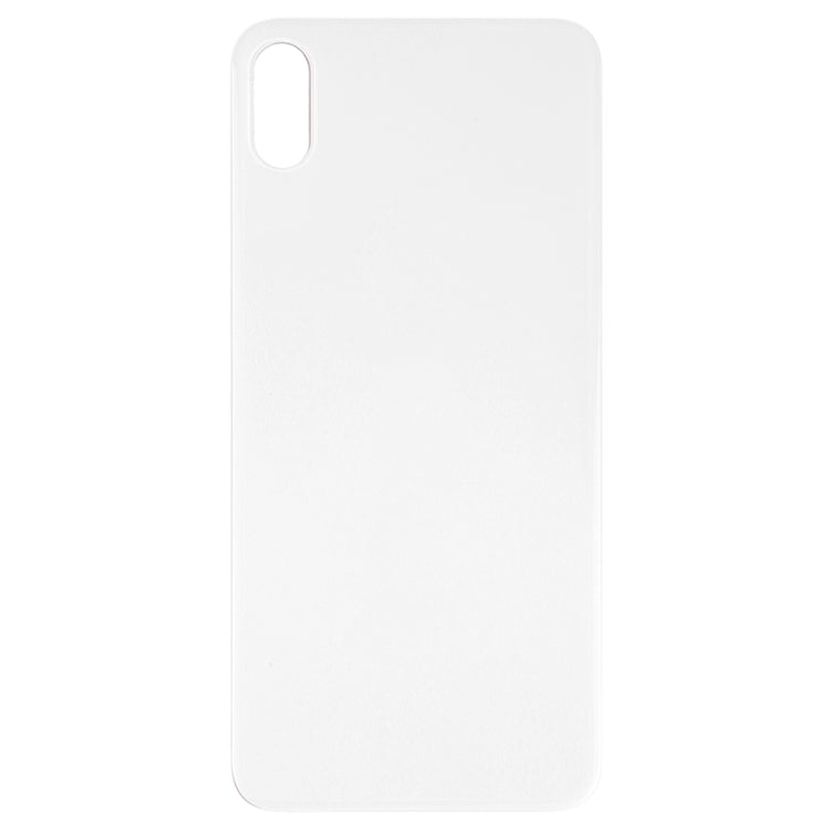 Easy Replacement Big Camera Hole Glass Back Battery Cover with Adhesive for iPhone XS(White)