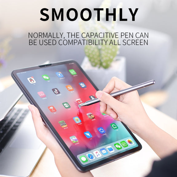 JOYROOM JR-BP560 Excellent Series Portable Universal Passive Disc Head Capacitive Pen with Replaceable Refill(Silver)