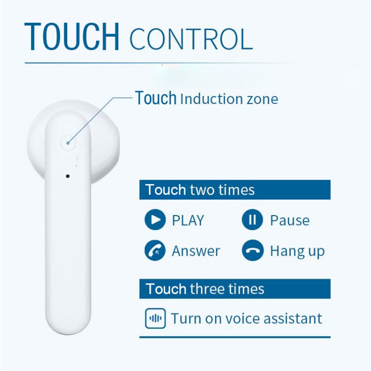 X26 TWS  Bluetooth 5.0 Wireless Touch Bluetooth Earphone with Magnetic Attraction Charging Box, Support Voice Assistant & Call(Pink)