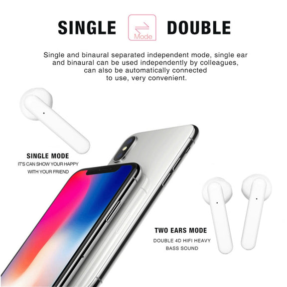 X26 TWS  Bluetooth 5.0 Wireless Touch Bluetooth Earphone with Magnetic Attraction Charging Box, Support Voice Assistant & Call(Pink)