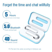 X26 TWS  Bluetooth 5.0 Wireless Touch Bluetooth Earphone with Magnetic Attraction Charging Box, Support Voice Assistant & Call(Blue)