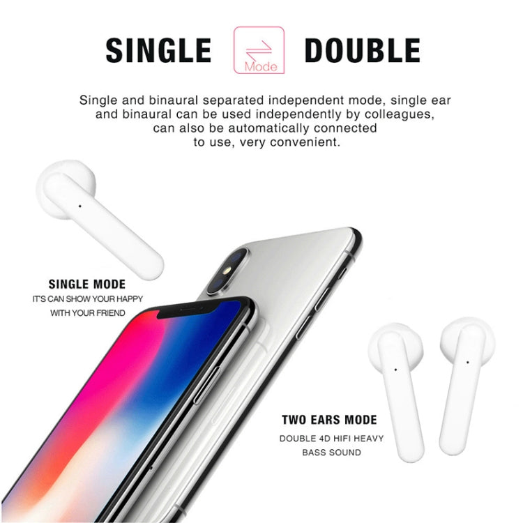 X26 TWS  Bluetooth 5.0 Wireless Touch Bluetooth Earphone with Magnetic Attraction Charging Box, Support Voice Assistant & Call(Blue)