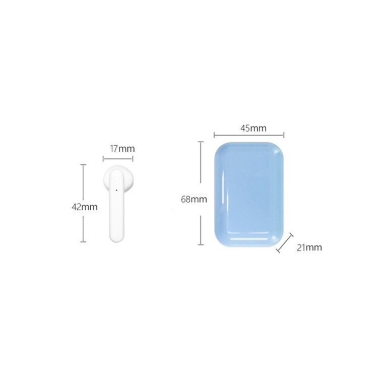 X26 TWS  Bluetooth 5.0 Wireless Touch Bluetooth Earphone with Magnetic Attraction Charging Box, Support Voice Assistant & Call(Blue)