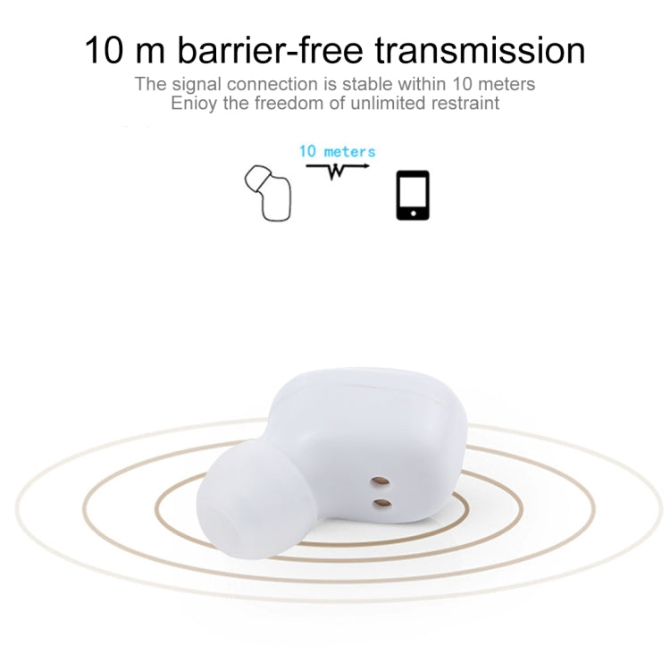TI8S TWS Dazzling Wireless Stereo Bluetooth 5.0 Earphones with Charging Case(White)