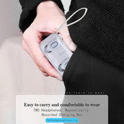 TI8S TWS Dazzling Wireless Stereo Bluetooth 5.0 Earphones with Charging Case(White)