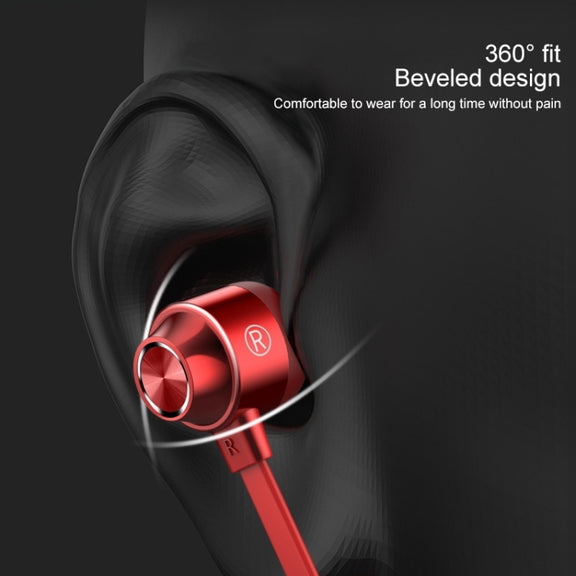 Bluetooth 5.1 Round Wire Neck-mounted Bluetooth Sports Earphone with Magnetic Function(Black)