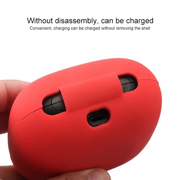 Solid Color Silicone Wireless Bluetooth Earphone Protective Case for Beats Powerbeats Pro(Mint Green)