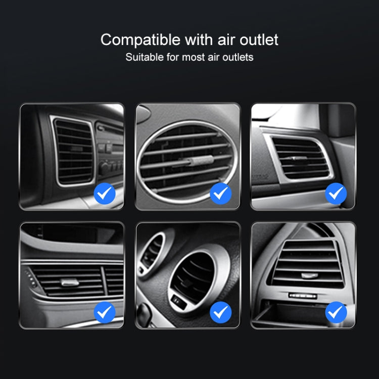 JJT-968 15W Max Output Magnetic Car Air Outlet Bracket Wireless Charger(Green)