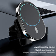 JJT-968 15W Max Output Magnetic Car Air Outlet Bracket Wireless Charger(Blue)