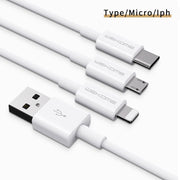WK WDC-117 3A 8 Pin Fast Charging Charging Cable, Length: 1.2m (White)
