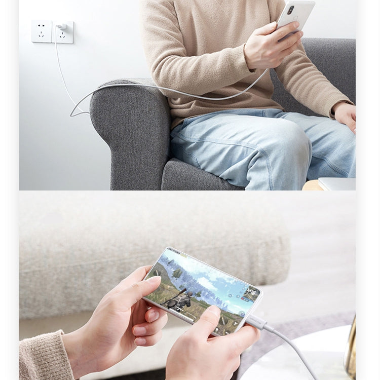 WK WDC-117 3A 8 Pin Fast Charging Charging Cable, Length: 1.2m (White)