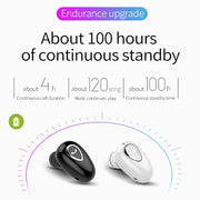 YX01 Sweatproof Bluetooth 4.1 Wireless Bluetooth Earphone, Support Memory Connection & HD Call (Black)