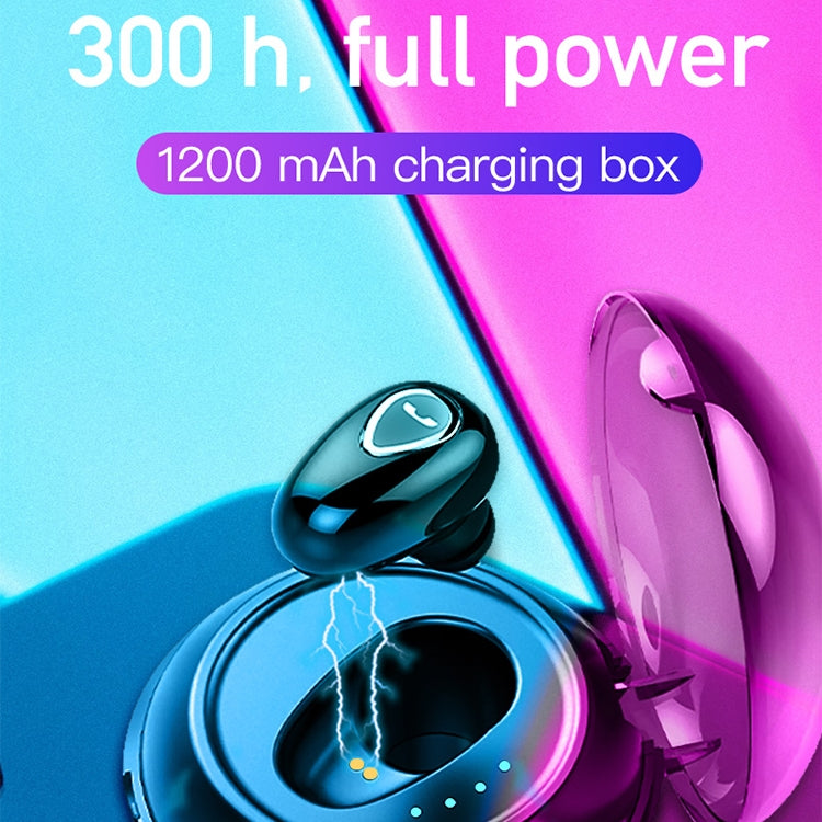 YX01 Sweatproof Bluetooth 4.1 Wireless Bluetooth Earphone with Charging Box, Support Memory Connection & HD Call(Silver)