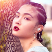 YX01 Sweatproof Bluetooth 4.1 Wireless Bluetooth Earphone with Charging Box, Support Memory Connection & HD Call(White)