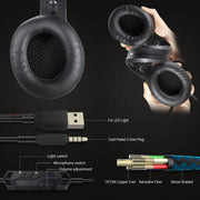 ONIKUMA K9 Single Plug RGB Adjustable Gaming Headphone with Microphone(Black)
