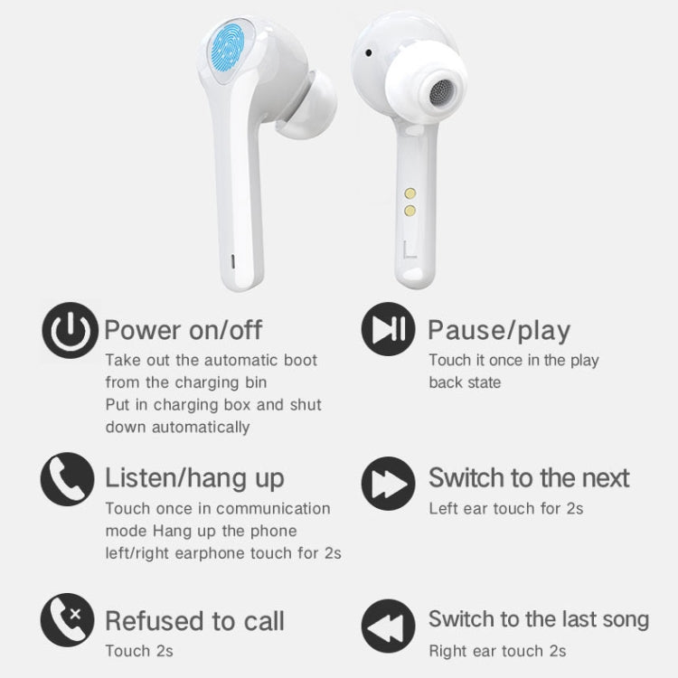 G9 Bluetooth 5.0 HIFI 3D Stereo Wireless Earphone(Black)