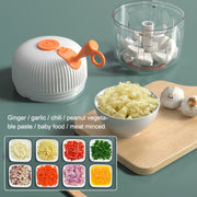 REMAX SL-BM03 Rechew Series Wireless Electric Garlic Stirrer Cordless Portable Food Processor (White)