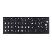 Keyboard Film Cover Independent Paste English Keyboard Stickers for Laptop Notebook Computer Keyboard(Black)