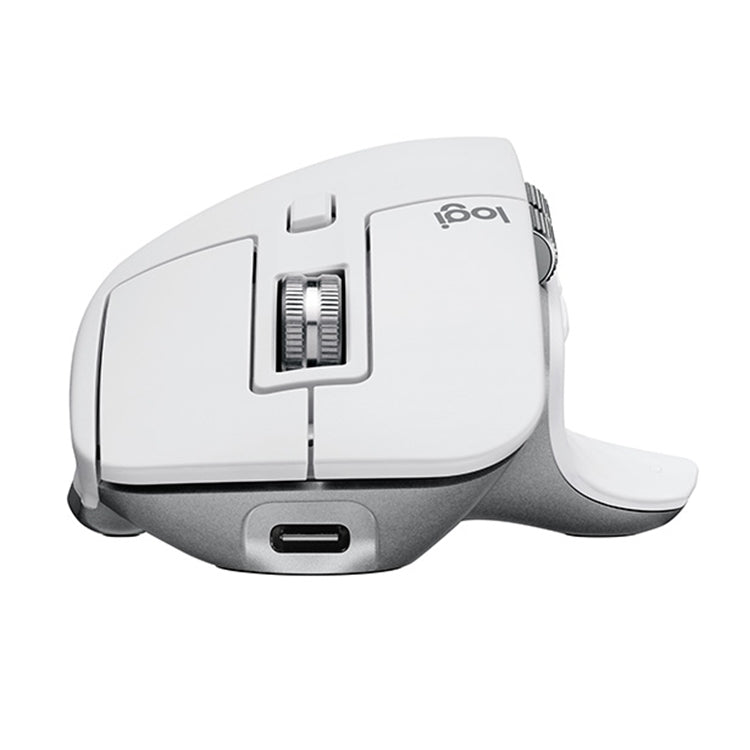 Logitech MX Master 3s 8000DPI 2.4GHz Ergonomic Wireless Bluetooth Dual Mode Mouse (White)