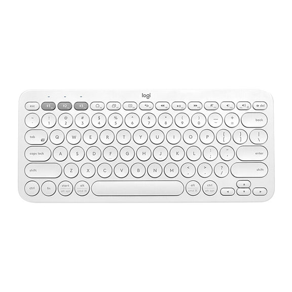Logitech K380 Portable Multi-Device Wireless Bluetooth Keyboard (White)