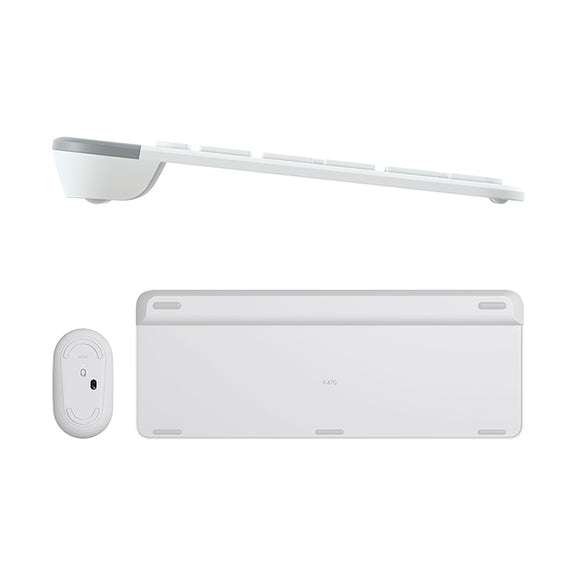 Logitech MK470 Wireless Silence Keyboard Mouse Set (White)