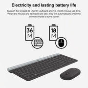 Logitech MK470 Wireless Silence Keyboard Mouse Set (White)