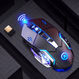 YINDIAO A4 2.4GHz 1600DPI 3-modes Adjustable Rechargeable Wireless Silent Gaming Mouse (Black Silver) - free shipping - PMC TechLife - Order now!