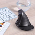 DELUX M618GX Wireless Ergonomic Vertical Mouse 1600DPI Optical Mouse - Wireless Mice by DELUX | Online Shopping South Africa | PMC TechLife | Buy Now Pay Later Mobicred
