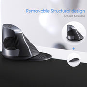 DELUX M618GX Wireless Ergonomic Vertical Mouse 1600DPI Optical Mouse