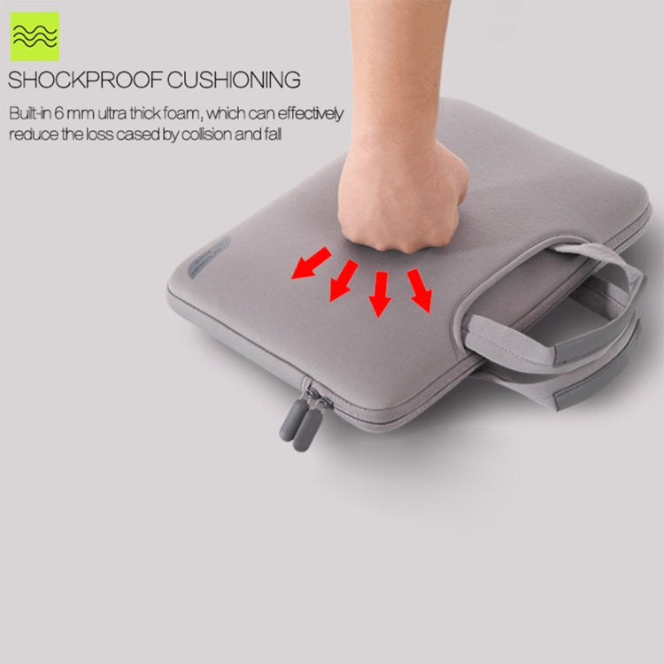 15.6 inch Portable Air Permeable Handheld Sleeve Bag for Laptops, Size: 41.5x30.0x3.5cm(Black)