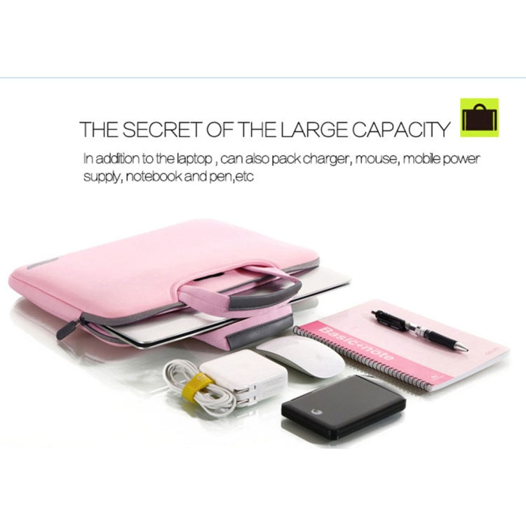 15.6 inch Portable Air Permeable Handheld Sleeve Bag for Laptops, Size: 41.5x30.0x3.5cm(Black)