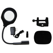 BEST Adjustable Desk Magnifier Lamp LED Light Magnifying Glass (Voltage 220V)
