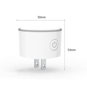 10A RGB Scene Light WiFi Remote Control Smart Socket Works with Alexa & Google Home & IFTTT, AC 100-240V, JP Plug