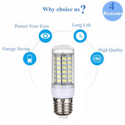 E27 5.5W LED Corn Light, 69 LEDs SMD 5730 Bulb, AC 220V