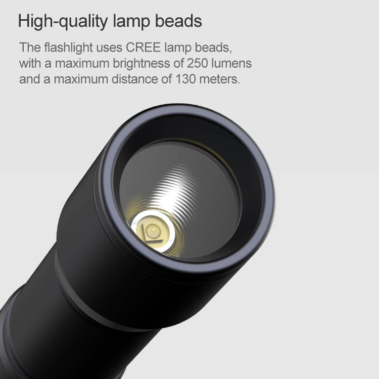 Original Xiaomi Youpin BEEBEST Portable Flashlight���Support Three-gear Mode(Black)