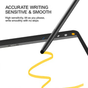 JOYROOM JR-DR01 Universal Dual-head Replaceable Silicone Tips Passive Tablet Stylus Pen (Black)