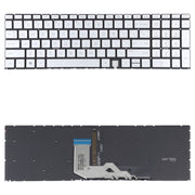 For HP Envy X360 15-ED 15-ED0008CA 15-ED0023DX US Version Keyboard with RGB Backlight (Silver)