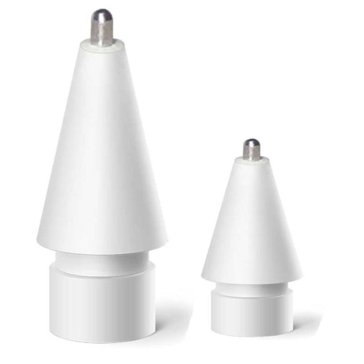 M2 Short Metal Pen Tip for Apple Pencil 1 / 2 (White)