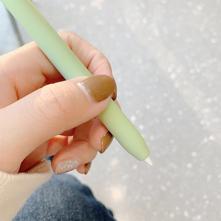 Cute Cartoon Silicone Protective Cover for Apple Pencil 2(Green)
