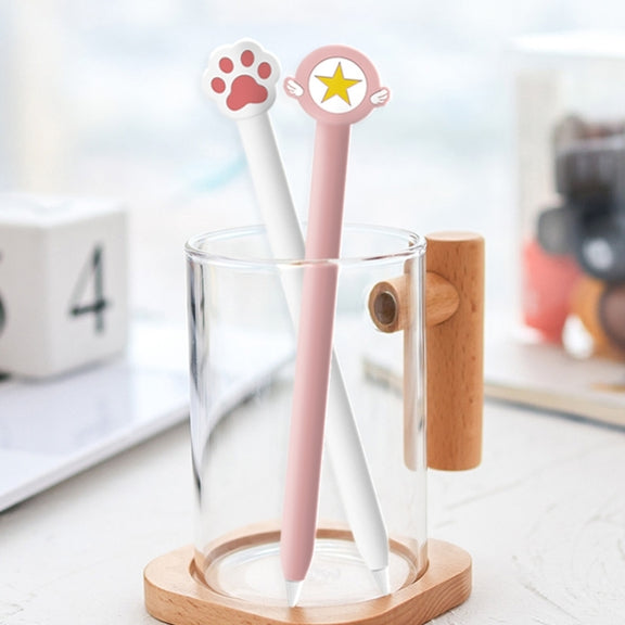 Cute Cartoon Silicone Protective Cover for Apple Pencil 2(Green)