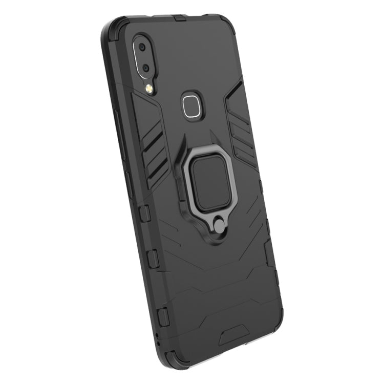 PC + TPU Shockproof Protective Case for Vivo NEX A , with Magnetic Ring Holder(Black)