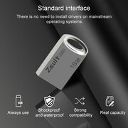 Zsuit 16GB USB 2.0 Mini Metal Ring Shape USB Flash Disk