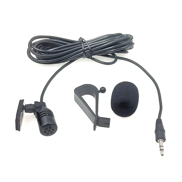 ZJ015MR Stereo 3.5mm Straight Plug Car Navigation DVD External Paste Microphone, Length: 3m