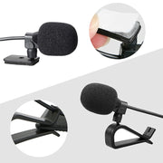 ZJ015MR Stereo 3.5mm Straight Plug Car Navigation DVD External Paste Microphone, Length: 3m