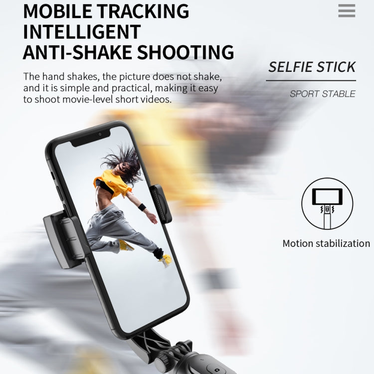 Q08 Gimbal Stabilizer Bluetooth Remote Control Tripod Selfie Stick (Black)