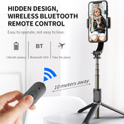 Q08 Gimbal Stabilizer Bluetooth Remote Control Tripod Selfie Stick (Black)
