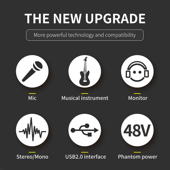 XTUGA E22 Audio Interface Professional Sound Card